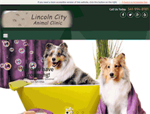 Tablet Screenshot of lincolncityanimalclinic.com